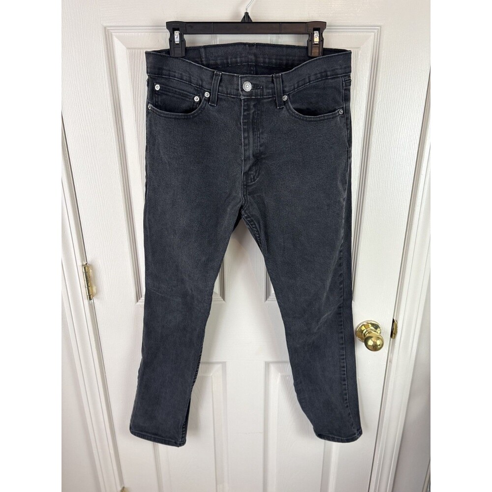 Levi 511 Black Mens Jeans 34x30 Slim Fit Charcoal Black 275